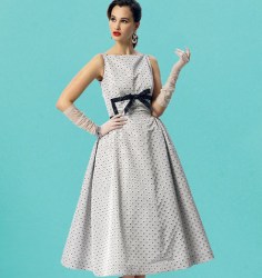 8874 VOGUE RETRO 57 SLVLSS STRAPPY FLARE LONG DRESS PATTERN 6-22